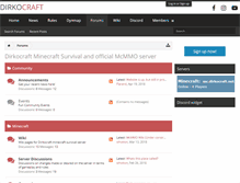 Tablet Screenshot of dirkocraft.net